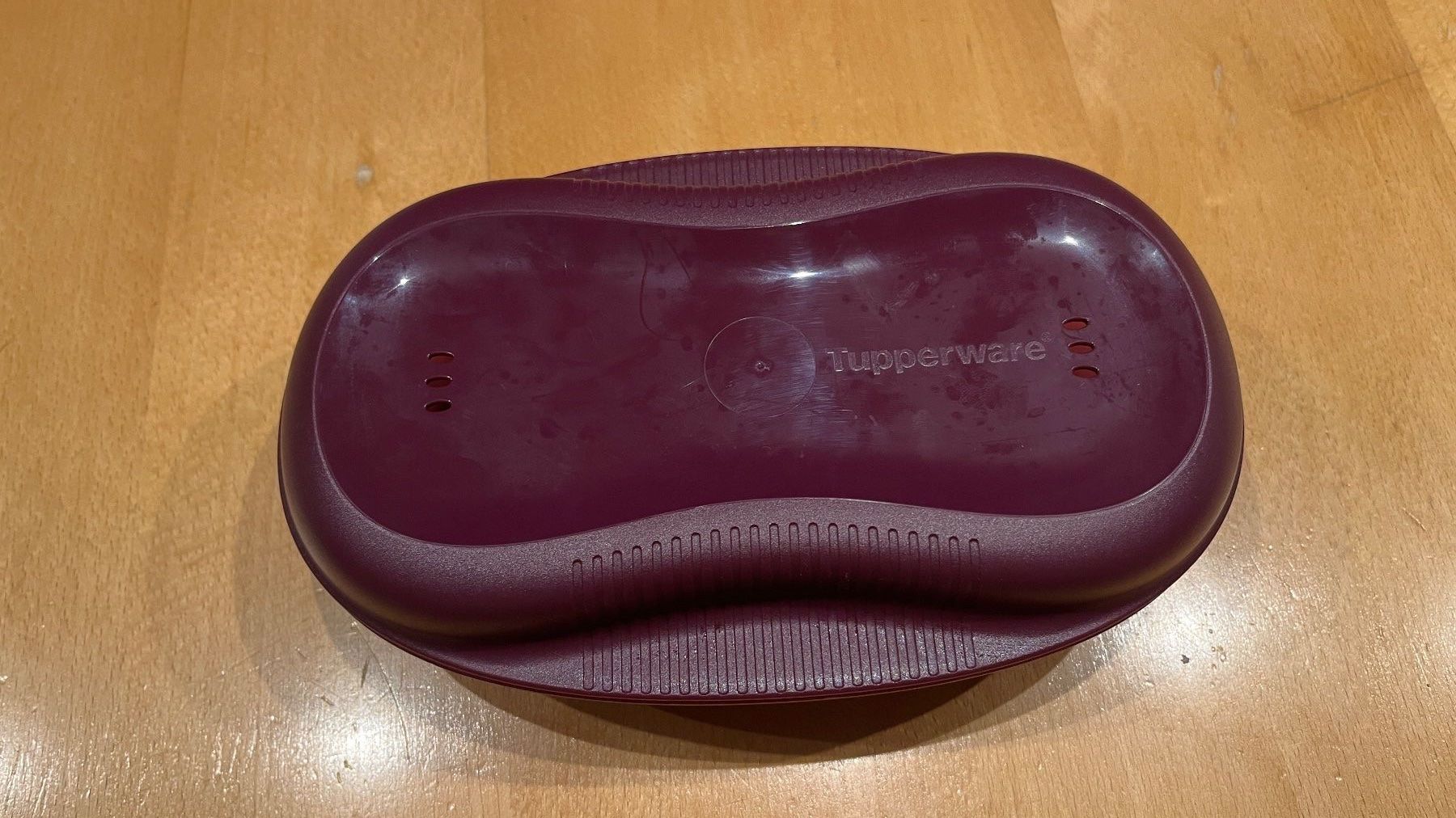 Tupperware Teglie da forno: Tupperware Mikrowellen Omelett-Meister lila – Nuovo (secondo la descrizione) da Meinisberg venduto da nicht_neu_aber_ok 3