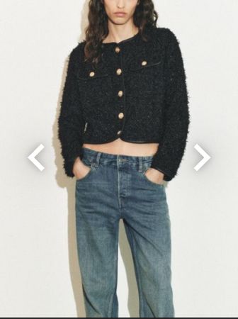 Neu Zara Jacke mit goldigen Knöpfe L (neu Preis: 99 Fr)