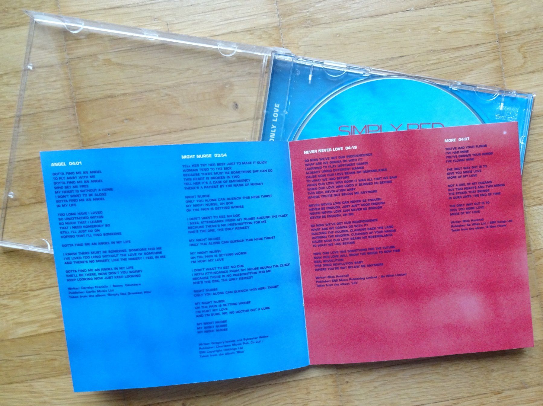 CDs: Simply Red: It's only love – Gebraucht aus St.Gallen von Paddington11 6