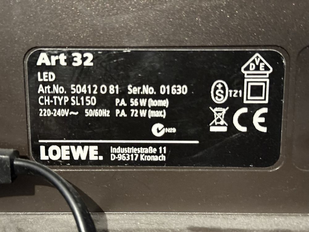 Loewe Art 32 LED - TV écran plat Full HD avec télécommande (D'occasion ...