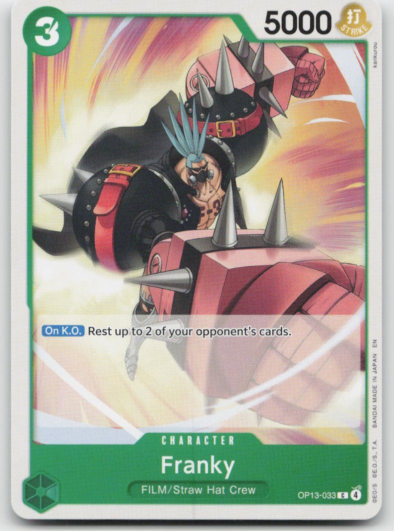 Bandai Carte collezionabili: One Piece Franky OP13-033 C – Usato da Lugano venduto da VlaseCard