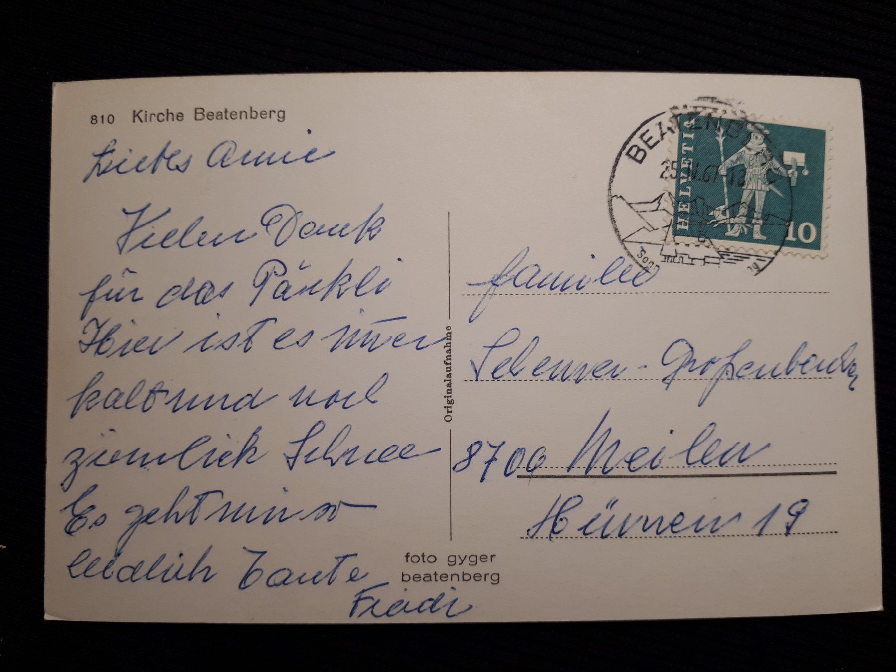 Cartes postales: BEATENBERG 1967 – D'occasion à Ponto Valentino par giorgia06 1