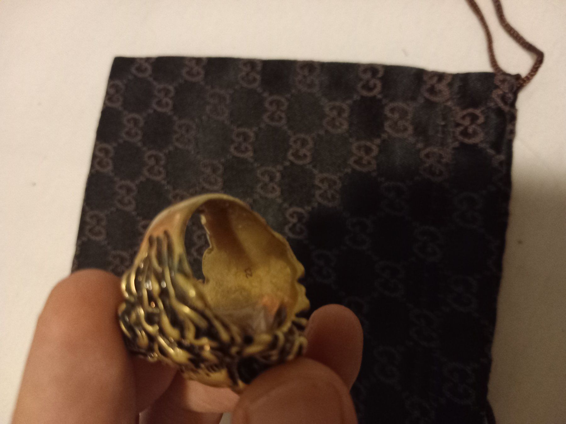 Gucci Anelli: Gucci bague à tête de lion – Usato da Le Grand-Saconnex venduto da Rgt87 5