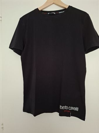 Roberto Cavalli T-Shirt Schwarz Grösse M mit Print