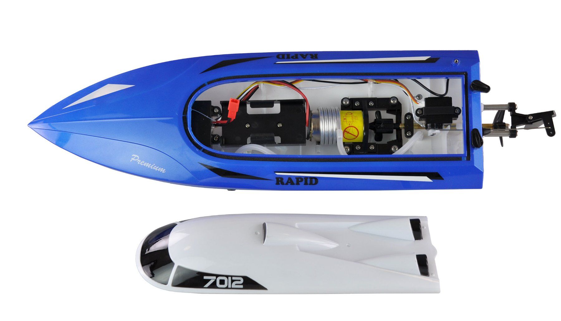 Modellismo RC: Speedboot  460mm 25km/h RTR blau, NEU – Nuovo e nell'imballaggio originale da Horgen venduto da RcModell 4