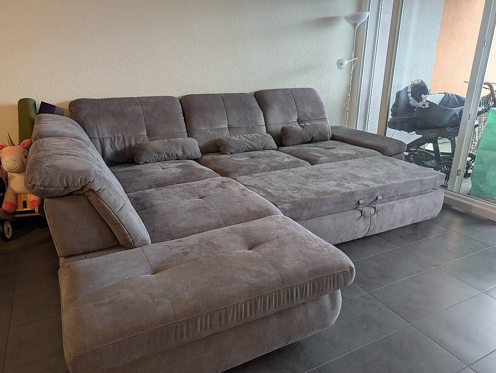 Divani: Canapé d'angle convertible POLIPOL  gris – Usato da Bouveret venduto da mvz_gq2r 1