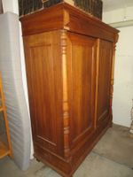 Gründerzeitschrank aus Eichenholz, etwa 1890