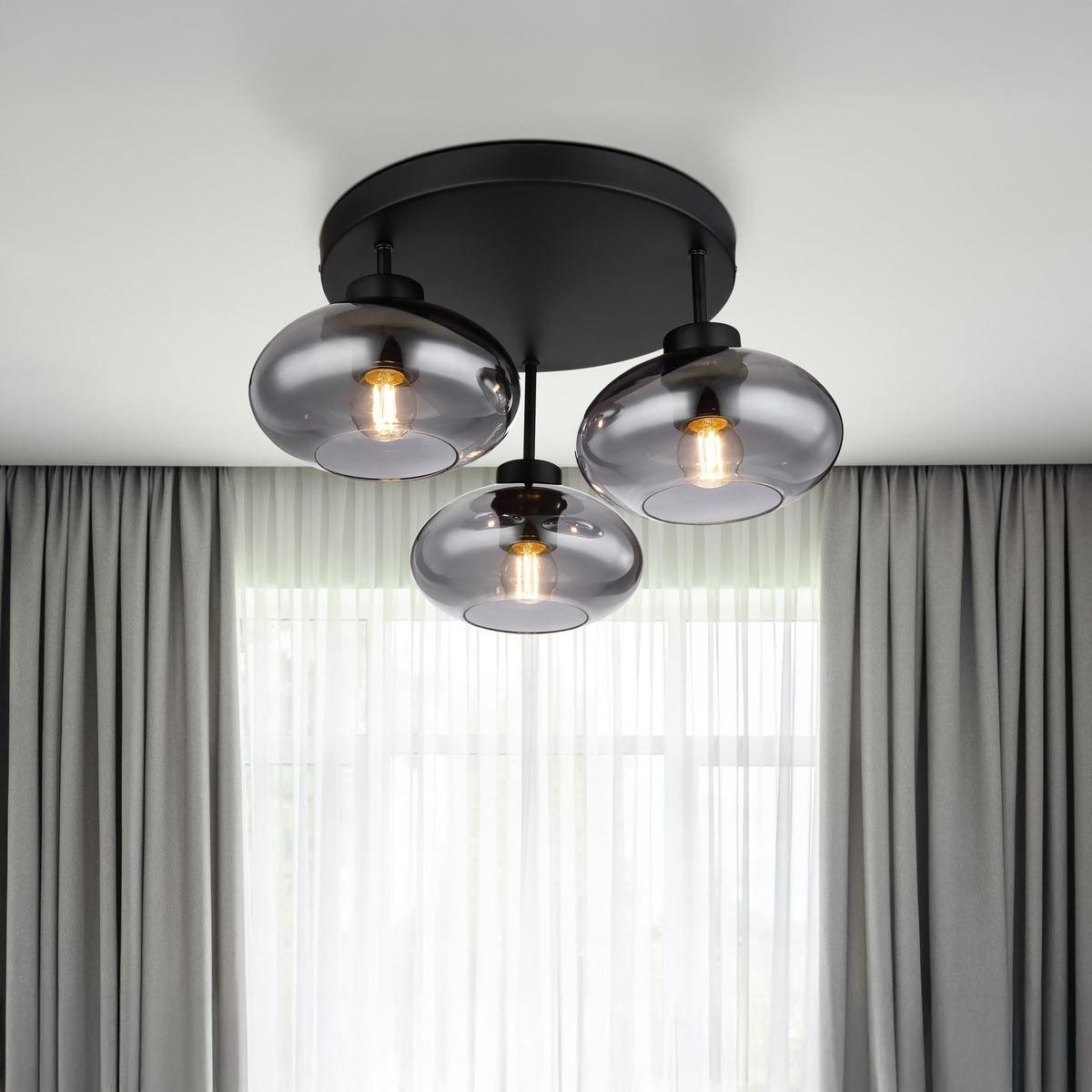 Kronleuchter & Deckenlampen: Deckenleuchte, Glas, 3 Strahler, 40 cm Ø – Neu (gemäss Beschreibung) aus Kreuzlingen von Smart-Light 1