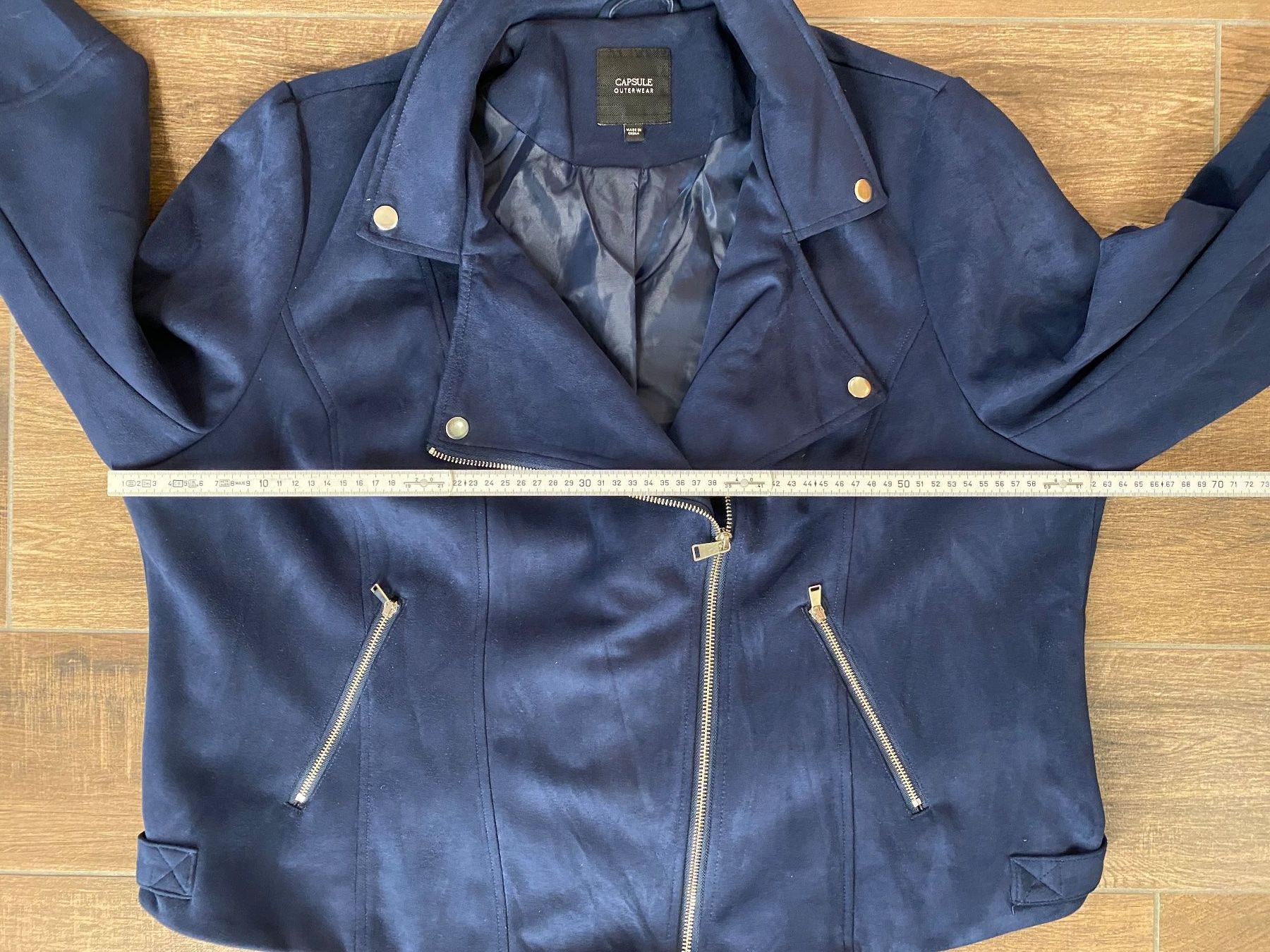 Jacken: Capsule Jacke in Wildleder-Optik blau Gr. 52 – Gebraucht aus Pratteln von a23_j2gs 5
