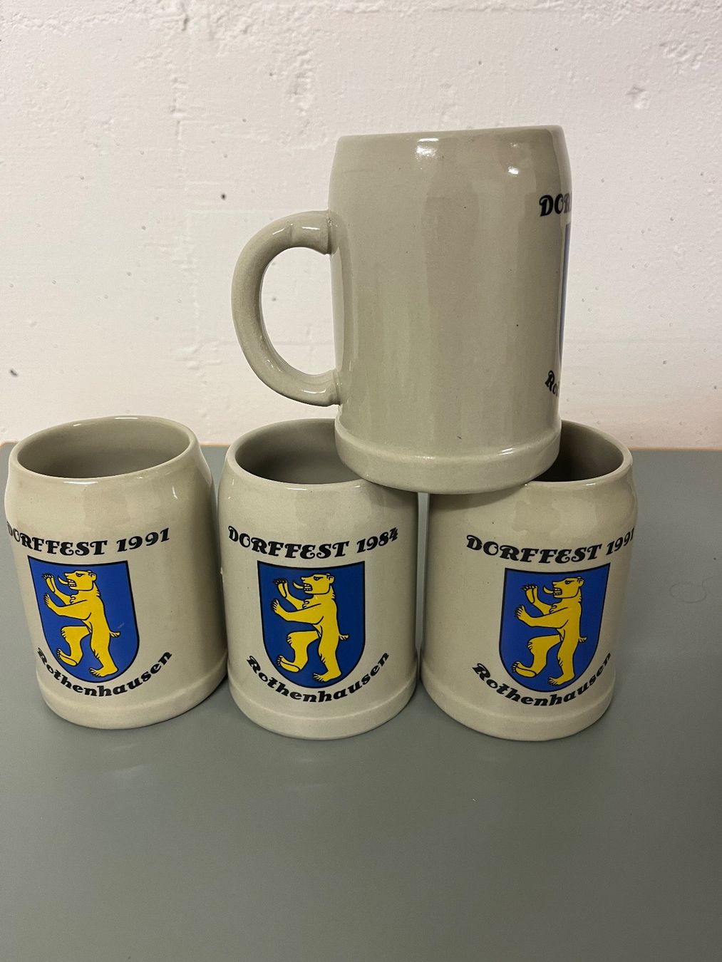 Bicchieri: Alte Bierkrüge 4Stk. – Usato da Andhausen venduto da Resch89