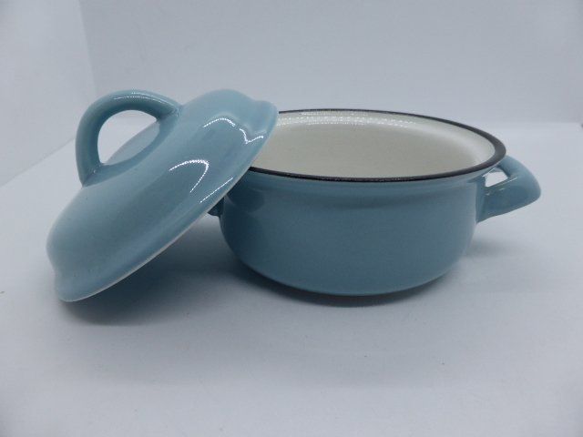 PETITE COCOTTE OVALE céramique orange vintage 21 cm de long EUR 20,00 - FR