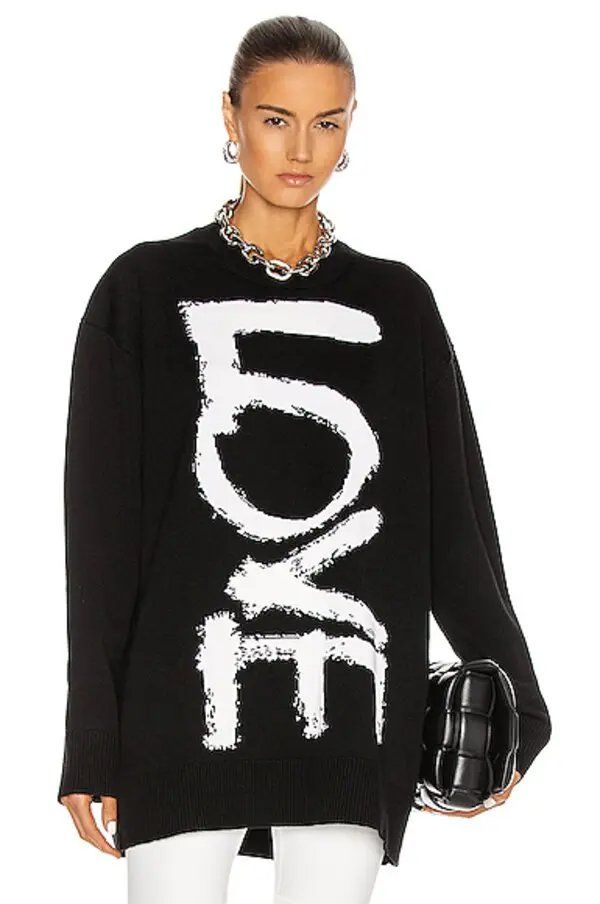 Burberry Maglioni & Felpe: Burberry Locklyn LOVE Oversize-Pullover aus 100 % Wolle – Usato da Bern venduto da n9j_ptl6