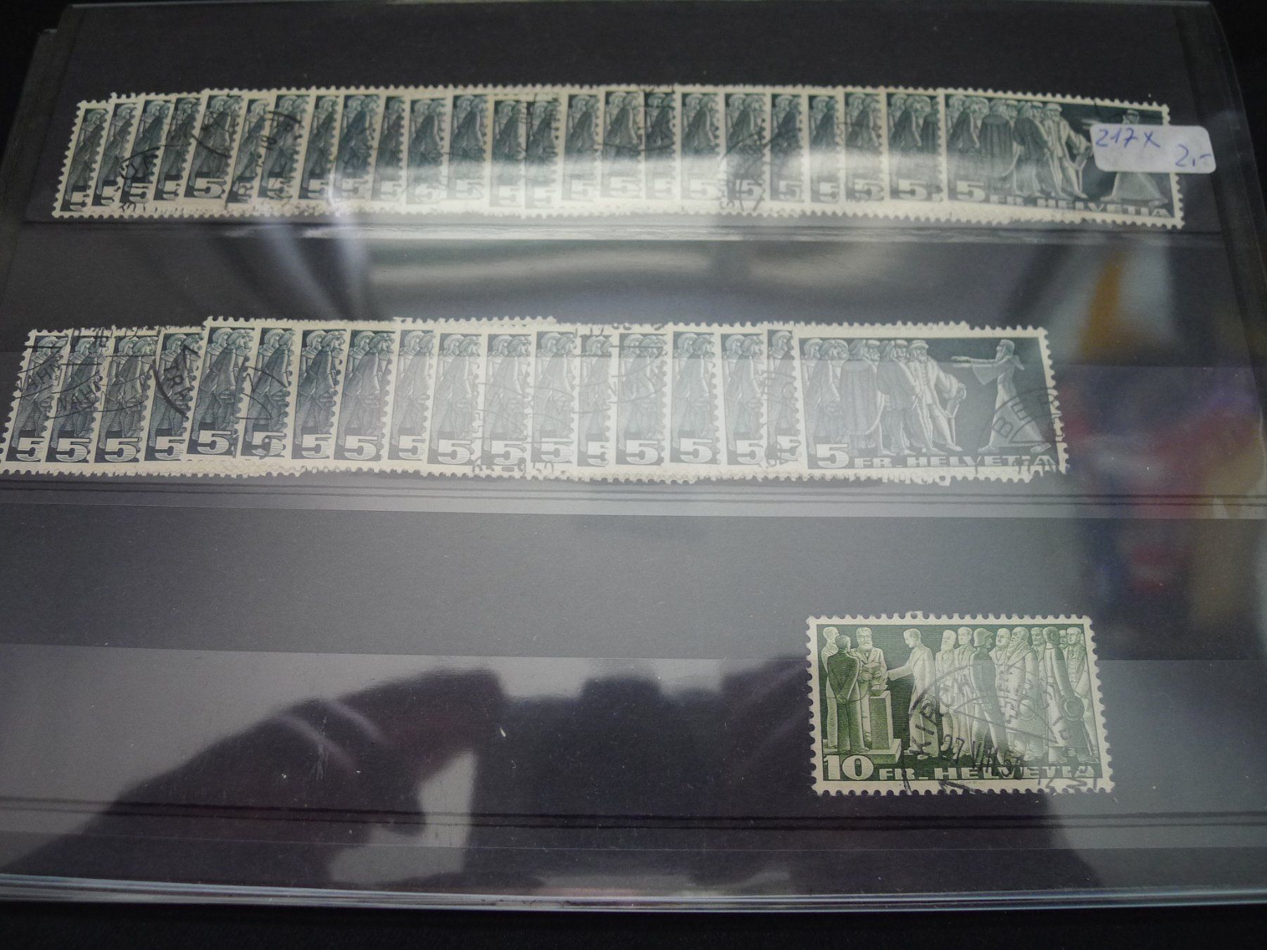 Alle Briefmarken: Schweizer Briefmarken Dubletten auf 4 Steckkarten – Gebraucht aus Dagmersellen von q1w2e3r4 3
