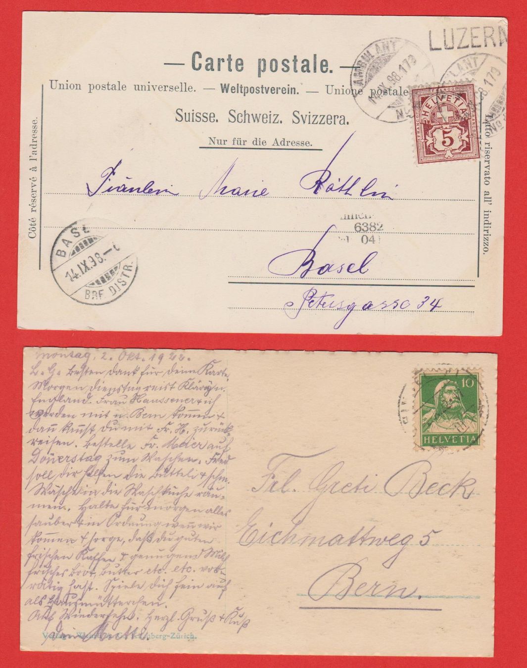 Cartoline postali: Grindelwald   -   4 verschiedene gute alte Ansichtkarten – Usato da Vitznau venduto da Ropaku 1