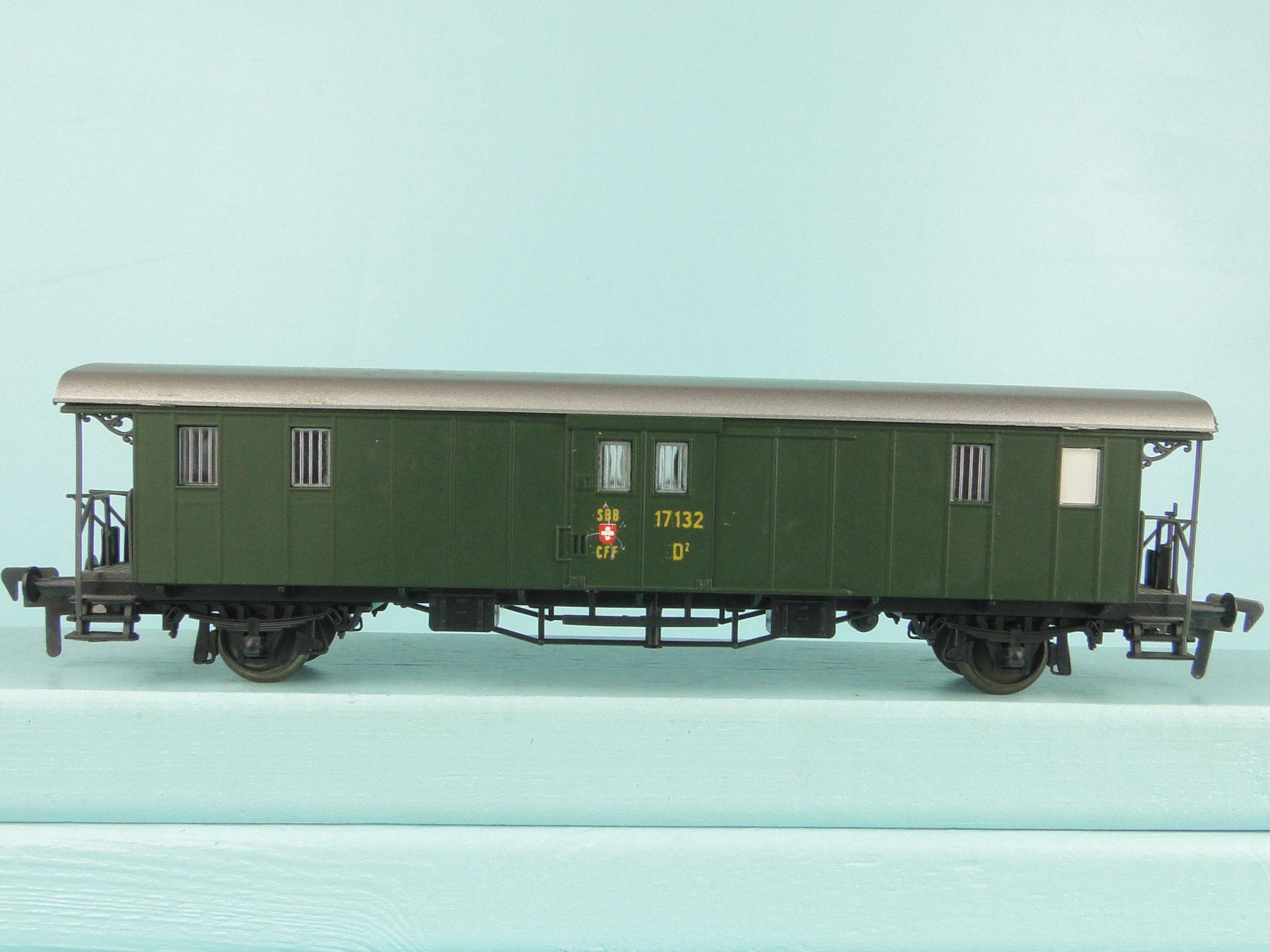 Liliput Modellini di ferrovie: Liliput/Fleischmann 275 50 SBB Plattform Gepäckwagen – Usato da Bülach venduto da cann11 4