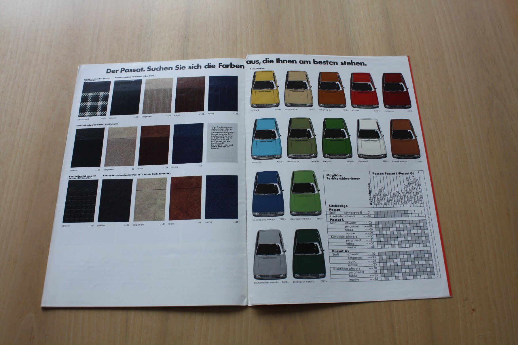 VW Dokumente: VW Passat Prospekt 8/1977 – Gebraucht aus Wikon von erwin400 9