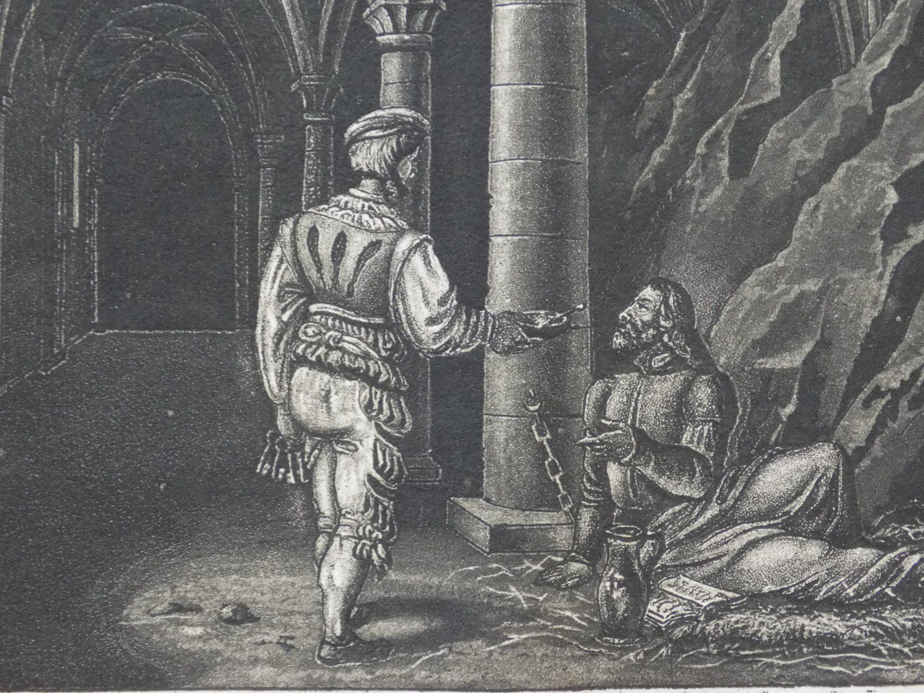 Incisioni: Bonnivard en Prison Château de Chillon – Usato da Risch venduto da Rischli15 5
