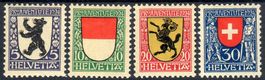 SERIE PROJUVENTUTE KANTONSWAPPEN 1924 POSTFRISCH - H94