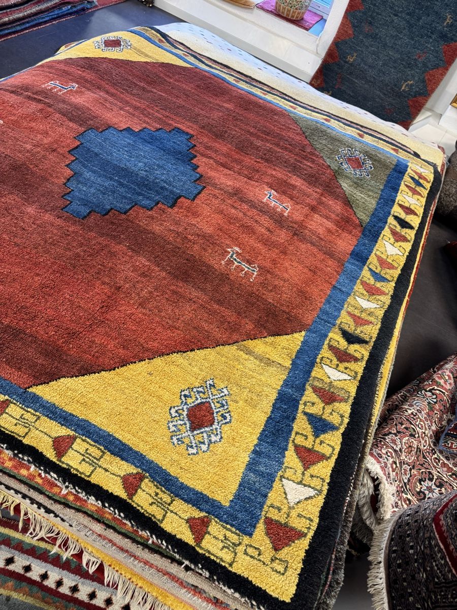 Gabbeh Tappeti: Gabbeh Teppich, Handgeknüpft, 200x200cm – Nuovo (secondo la descrizione) da Liestal venduto da galerie_nategh 3