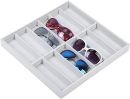 Brillenbox Sonnenbrillen Organizer Aufbewahrung 12 Fächer