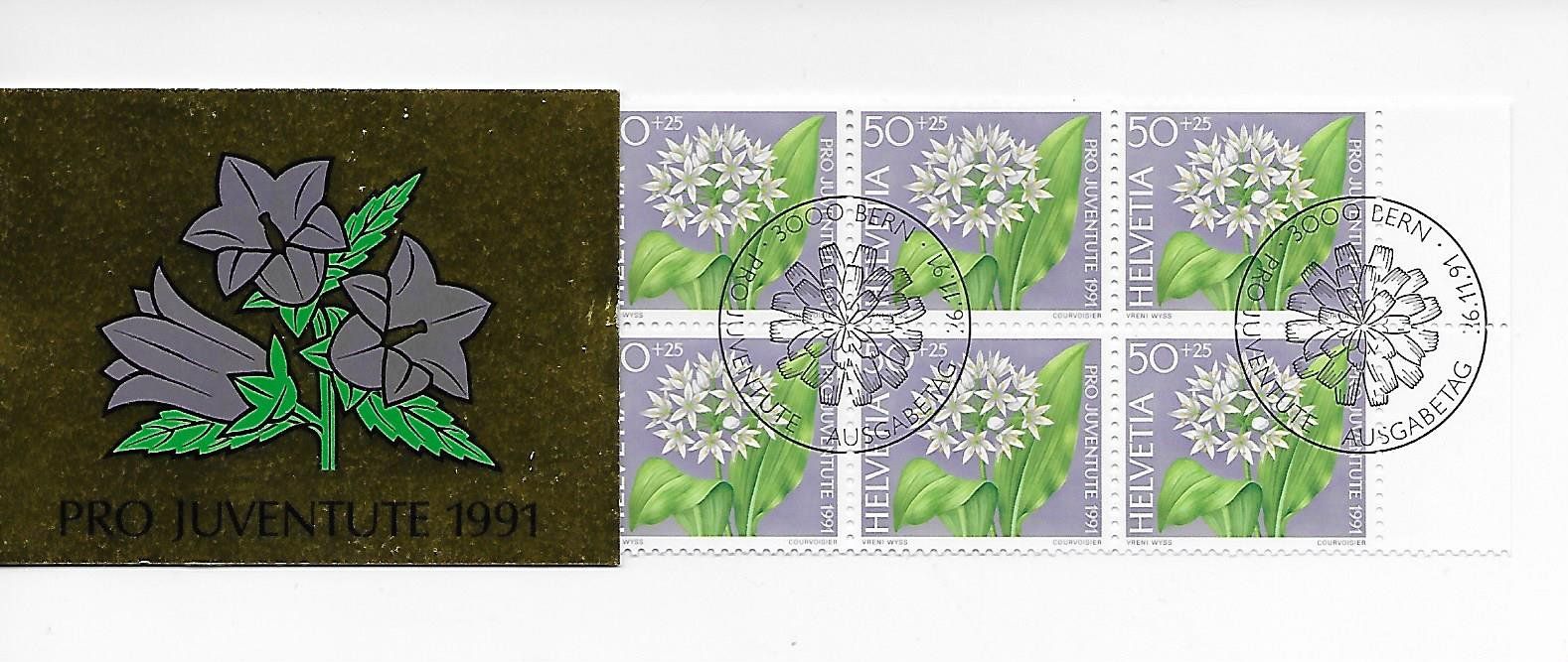 Tutti i francobolli: timbre carnet 40 Pro Juventute 1991 J319 – Usato da Sorvilier venduto da carose01