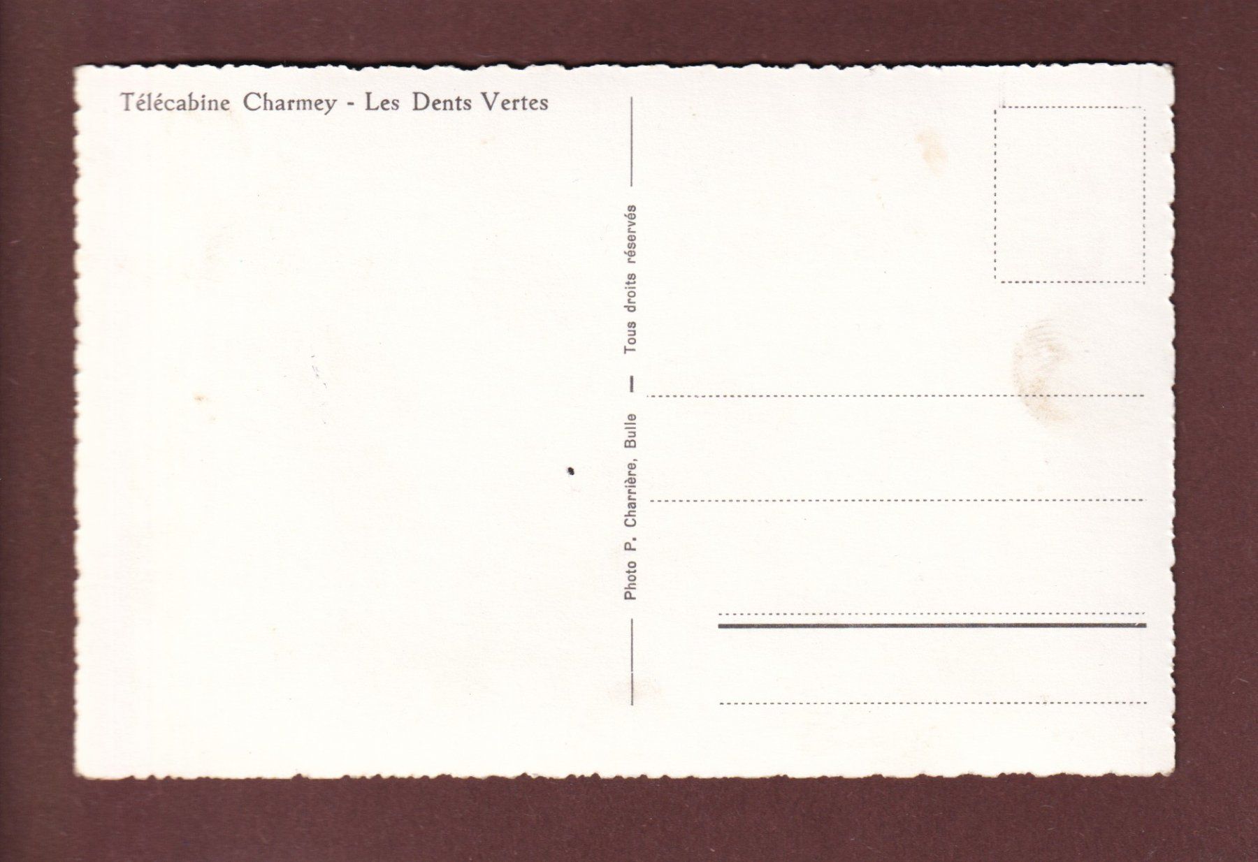 Cartoline postali: Télécabine CHARMEY-DENTS VERTES – Usato da Pully venduto da nicecards 1