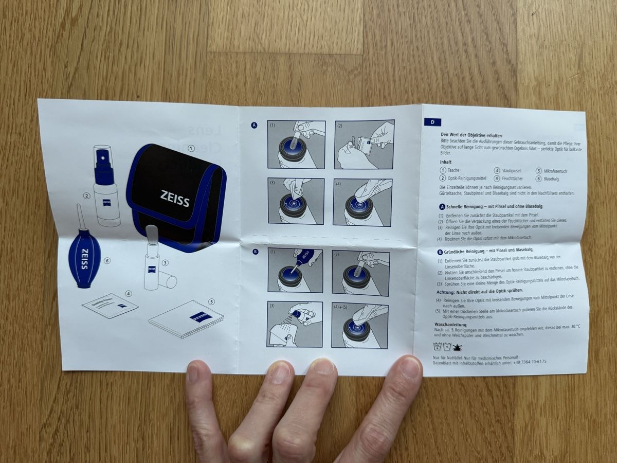 Pflegeprodukte: Zeiss Optik Reinigungs-Set – Neu (gemäss Beschreibung) aus Ebikon von sherra 1