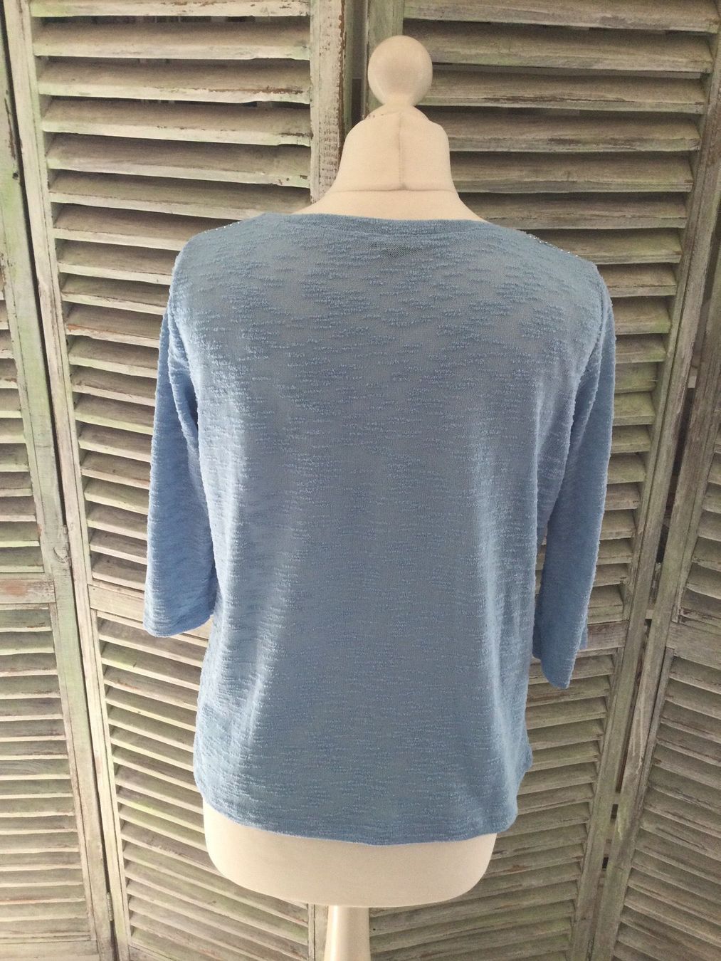 Zebra Top: T-shirt/Sweat bleu clair strass ZEBRA – Usato da Agiez venduto da chouchanelle 5
