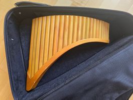 Schöne, gebrauchte Panflöte, 22 Töne (tiefster Ton D)