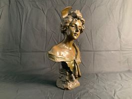 Büste Bronze Villanis / Bronze buste 42cm 7kg