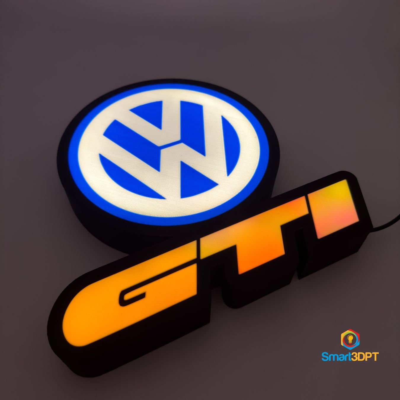 Lampade: Lightbox lumière led VW GTI RGB – Nuovo (secondo la descrizione) da Vicques venduto da PAMB3D 1