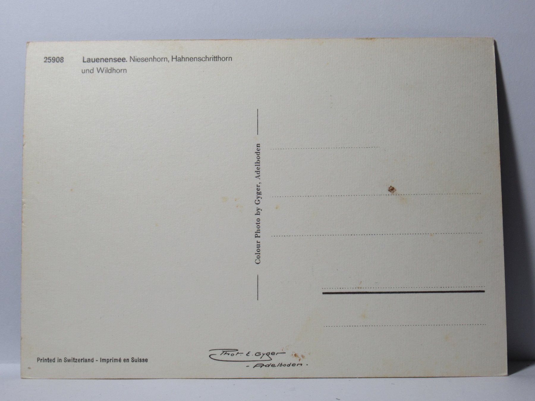 Ansichtskarten: Lauenensee – Neu (gemäss Beschreibung) aus Grenchen von Bluemchen1900 1