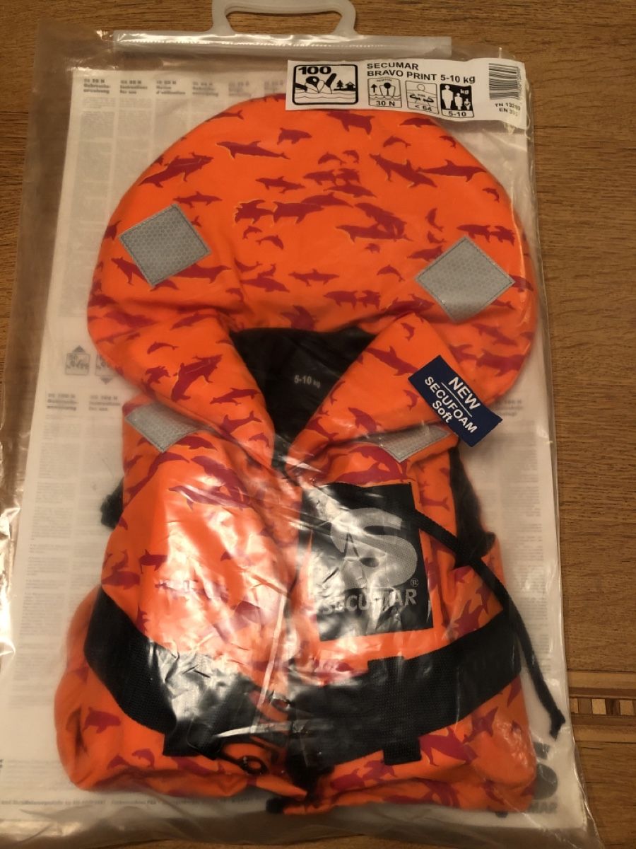Giubbotti di salvataggio: Schwimmweste Kinder Secumar Bravo Print 5-10 kg – Nuovo e nell'imballaggio originale da Nassen venduto da run_7jjy