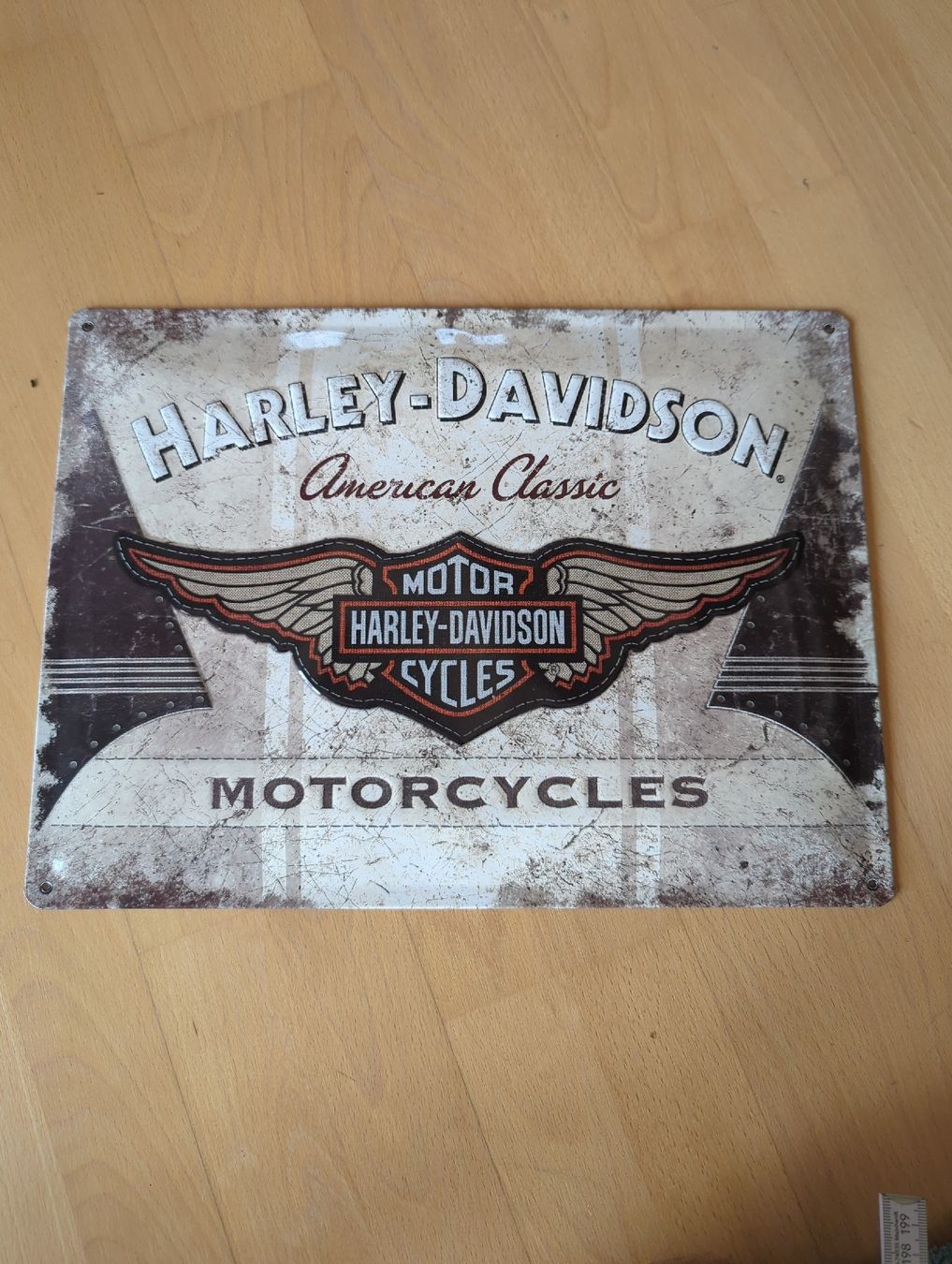 Harley-Davidson Insegne: Harley-Davidson Blechschild American Classic Motorräder – Nuovo (secondo la descrizione) da Birsfelden venduto da DealWithStil
