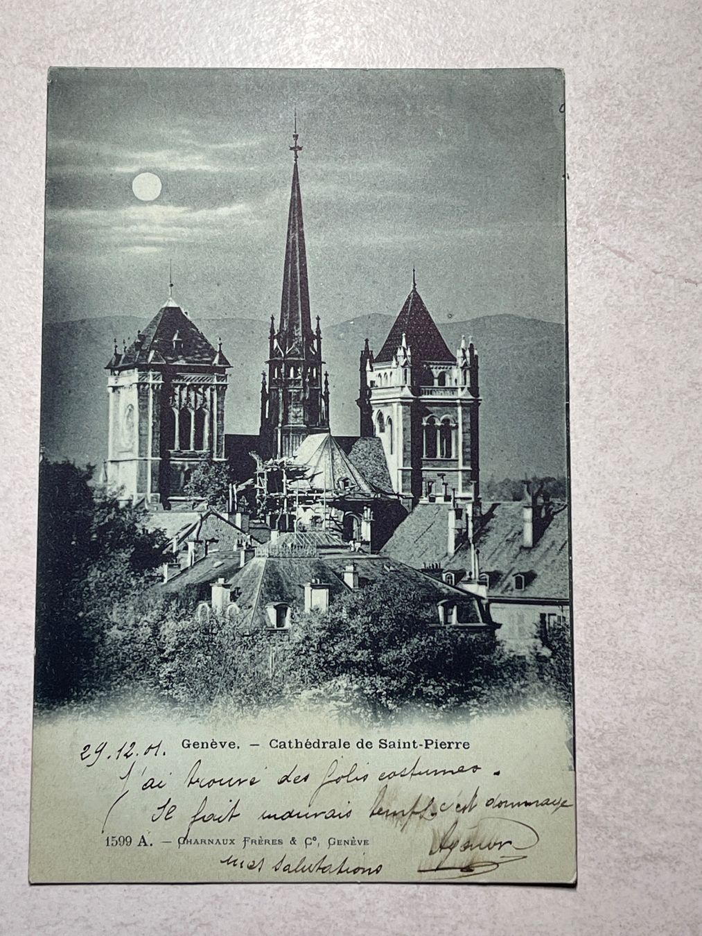 Cartes postales: Alte Ansichtskarte Genf Kathedrale St-Pierre – D'occasion à Strengelbach par Aschatan5