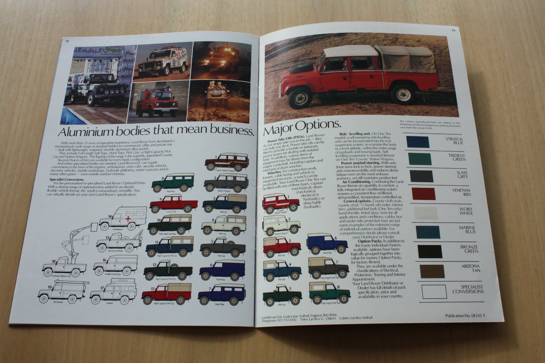 Land Rover Documenti: Land Rover 90/110 Prospekt 1985 – Usato da Wikon venduto da erwin400 8