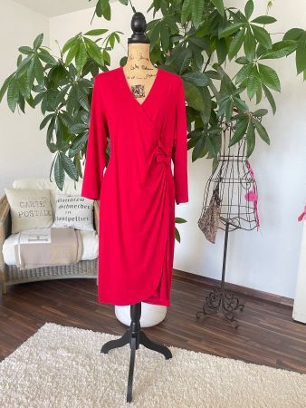 DESIGNER Kleid von Doris Megger in Wickeloptik Grösse XL