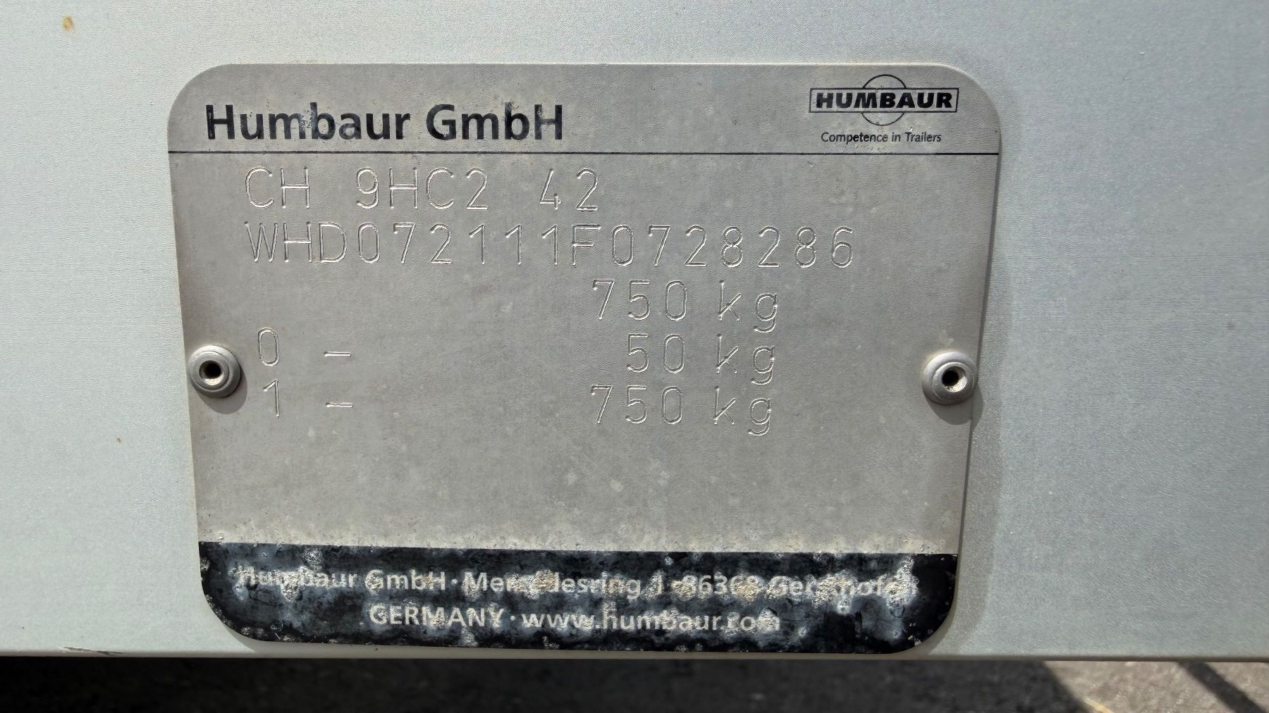 Humbaur Anhänger: Humbaur HA 750 UG – Gebraucht aus Trüllikon von scherrer8466 1