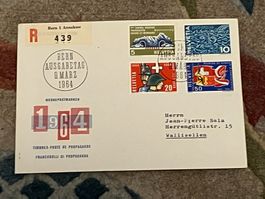 CH FDC  Einschreiben 1964