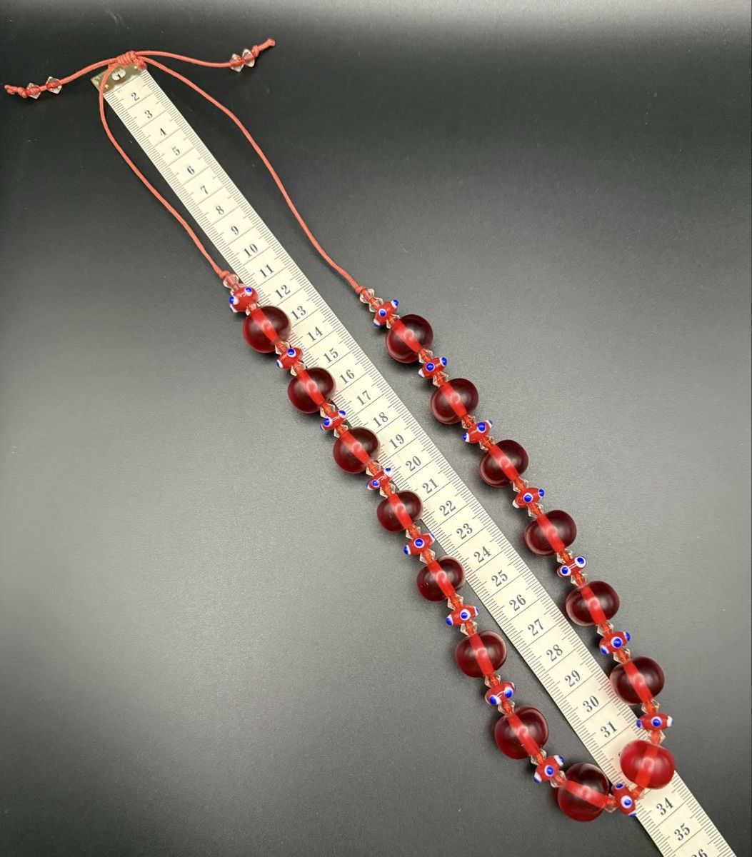 Ketten: Polarisperlen Halskette rot – Neu (gemäss Beschreibung) aus Lamone von LaCantinaMagica 5