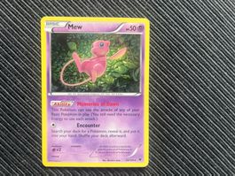 Pokemon Mew Holo XY Fates Collide near Mint