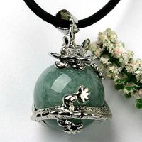 SALE Drache Anhänger Aventurin Stein Pendentif Dragon