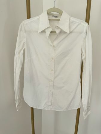 Miu Miu Bluse weiss Baumwolle