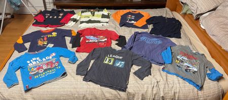 Lot1habits garçon 116 été (76pièces)