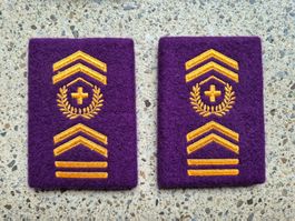* Gradabzeichen Patten Set Chefadjutant Militärjustitz *