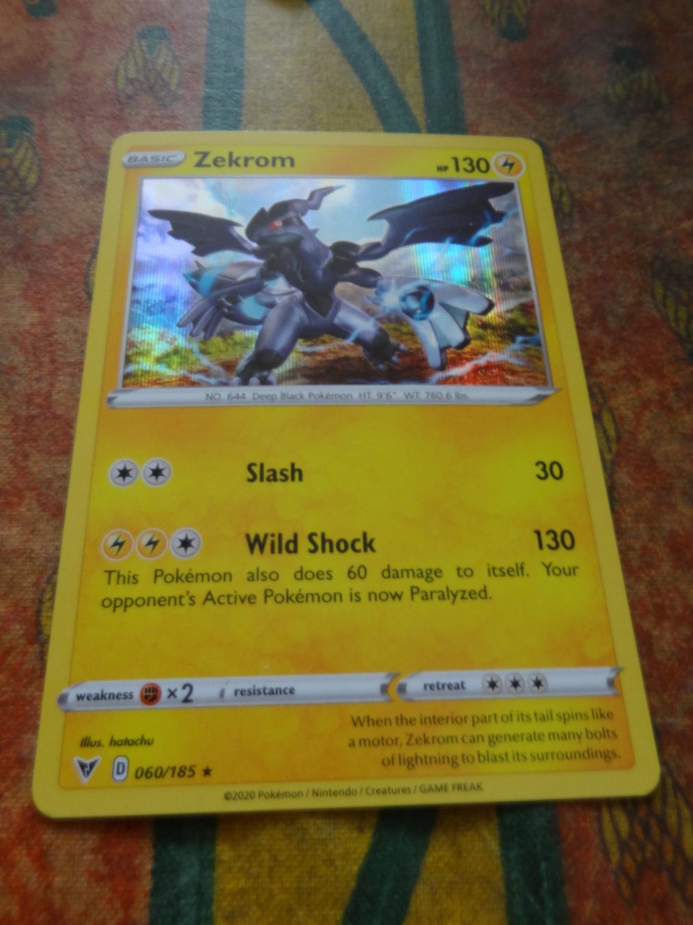Pokémon Carte collezionabili: POKEMON  Zekrom  D  060/185  HP130  2020 – Usato da Romanel-sur-Lausanne venduto da Swift13