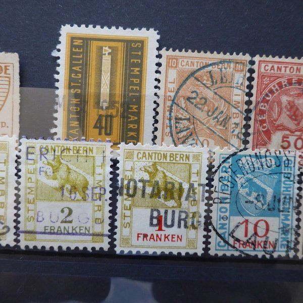Alle Briefmarken: kleines Lot CH - Marken mit Kontrollnummern – Gebraucht aus Egliswil von Trens01 2
