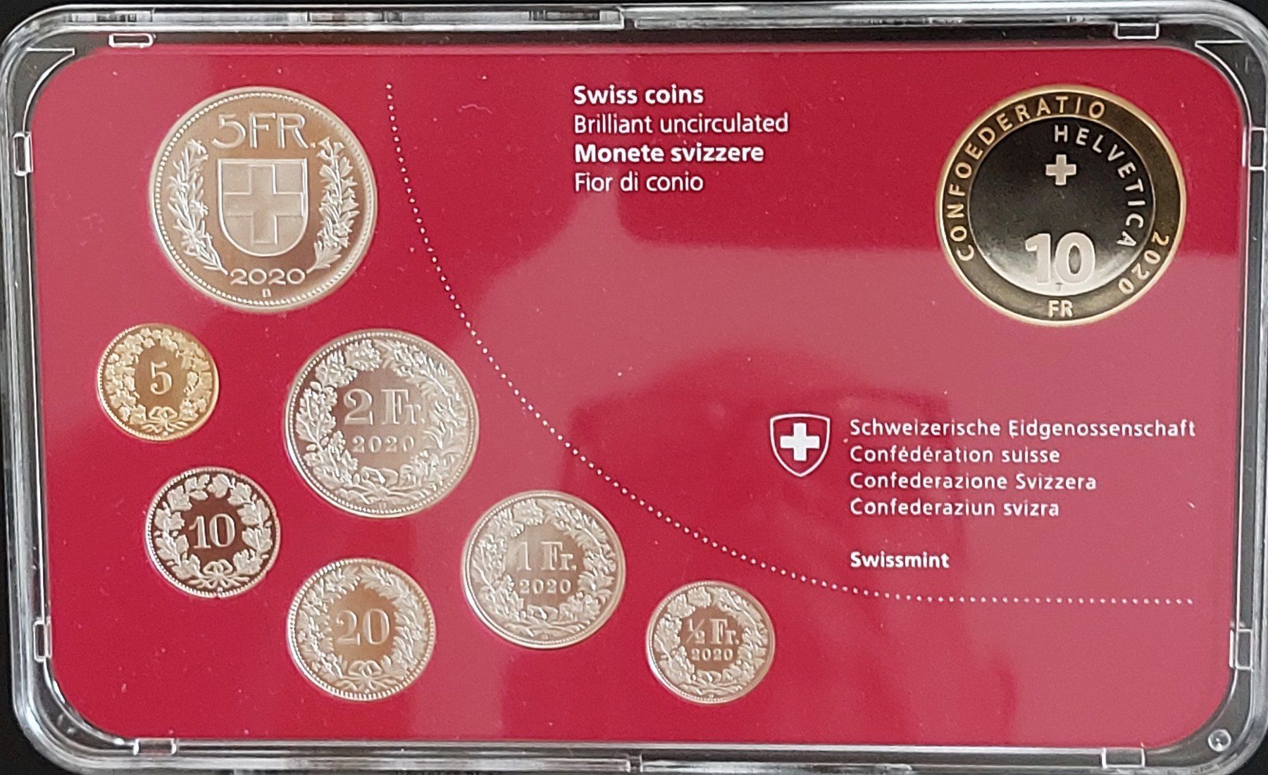 Tutti le monete: Münzsatz Schweiz 2020 stgl. – Nuovo (secondo la descrizione) da Arch venduto da coinsandmore 2