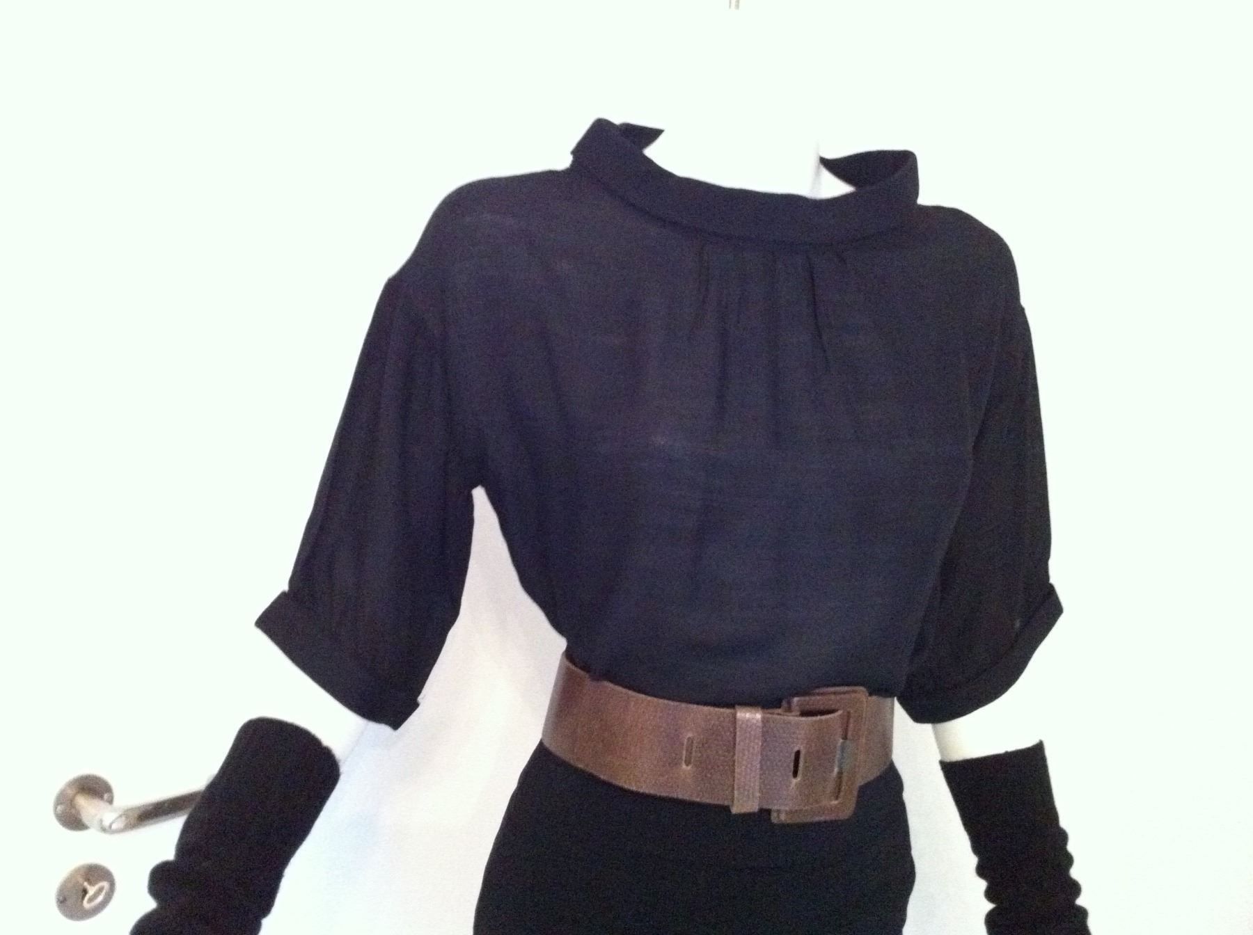Mango Camicette: 🤩MANGO RETRO-STYLE BLUSE SCHWARZ NEU – Nuovo (secondo la descrizione) da Olten venduto da Naja-Twins-Twins 6