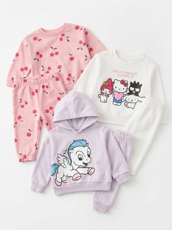 3 Kinder Pullover und Hosen Set 68 verschiedene Motive Disne